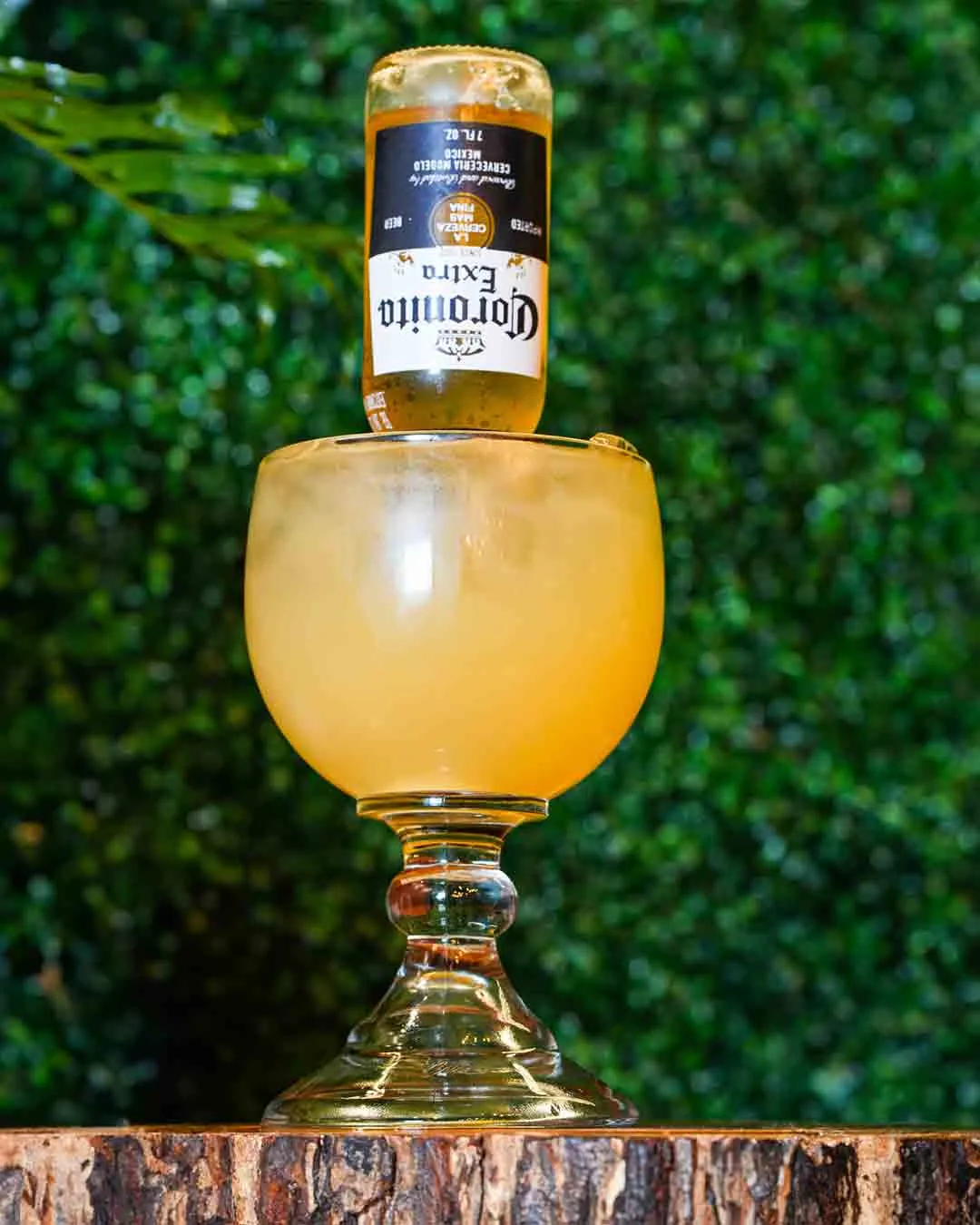 A margarita with a Corona